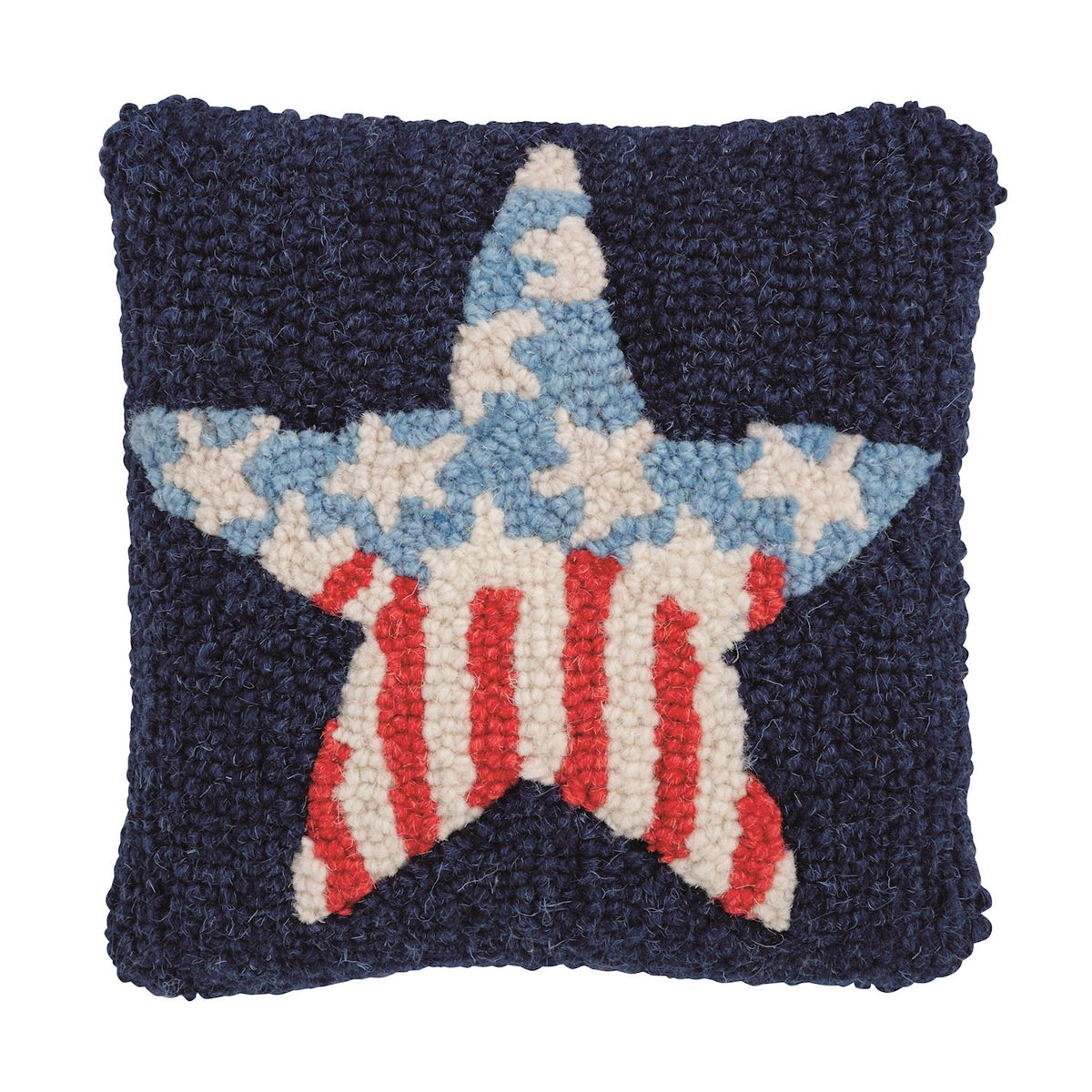 Star Hooked Pillow