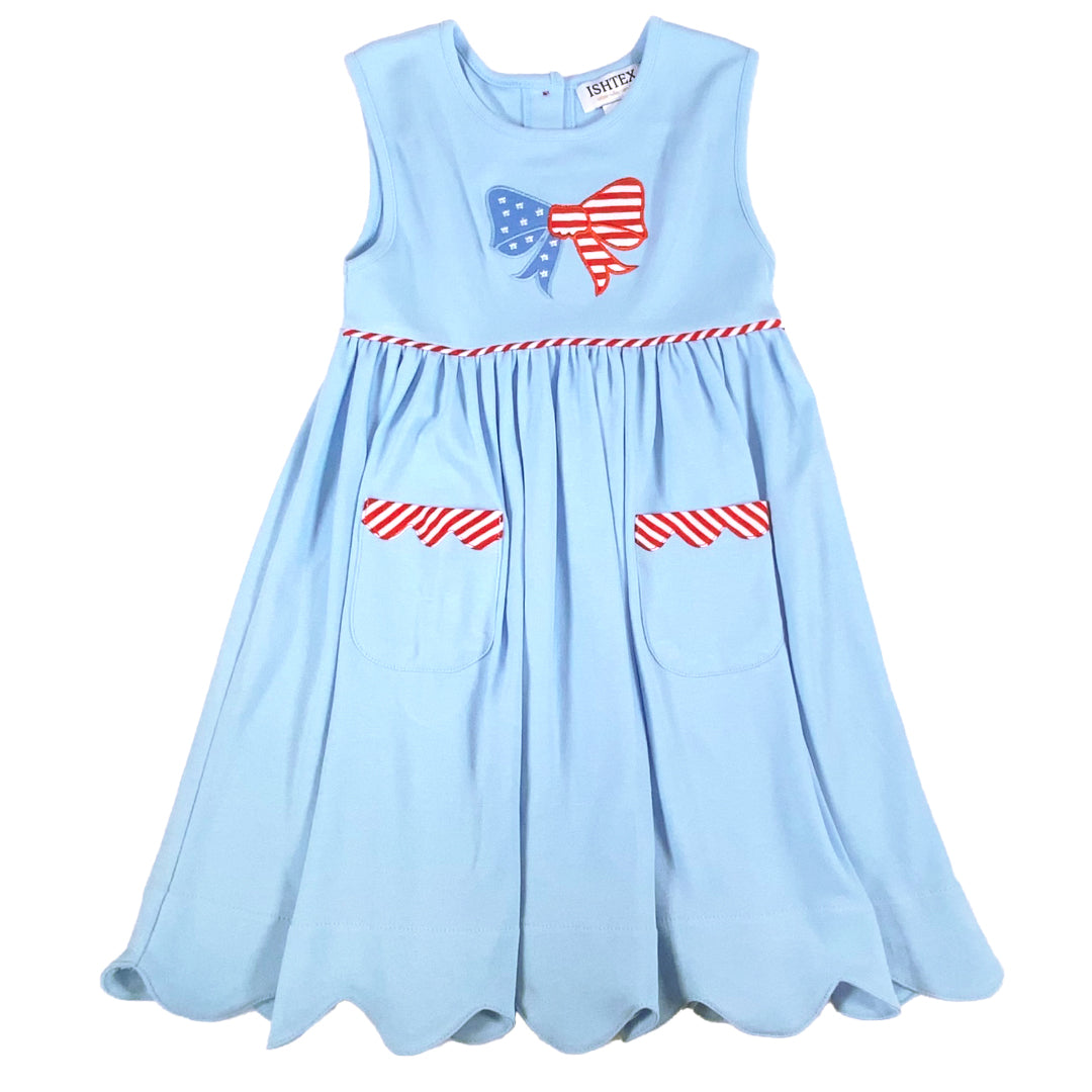 Bow Patriotic Dress