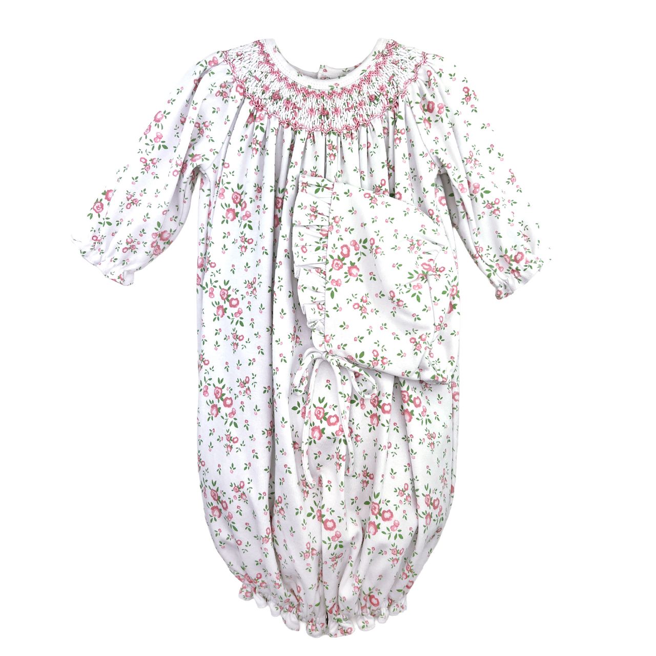 Floral Smock Sack/Hat
