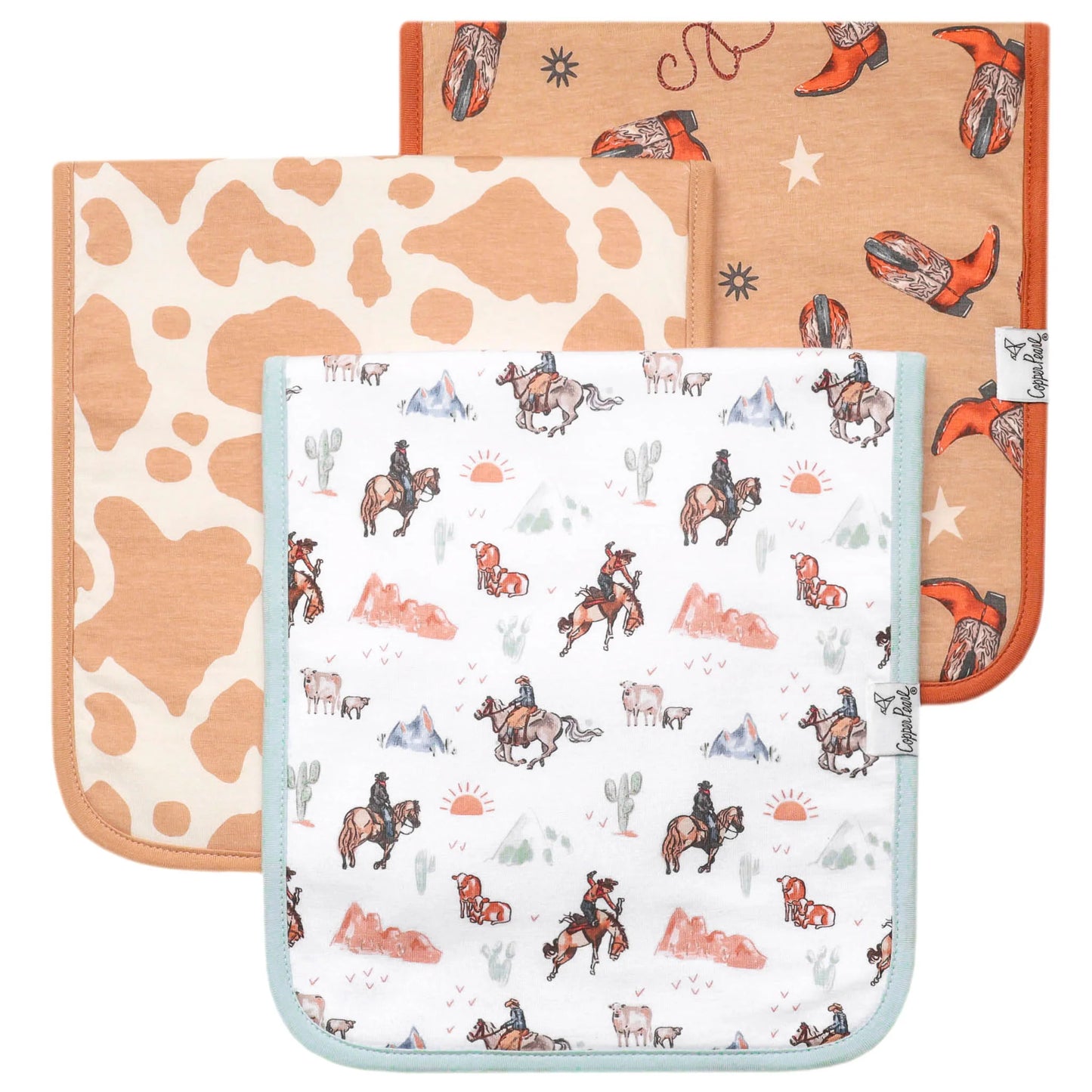 Boone 3PK Burp Cloths