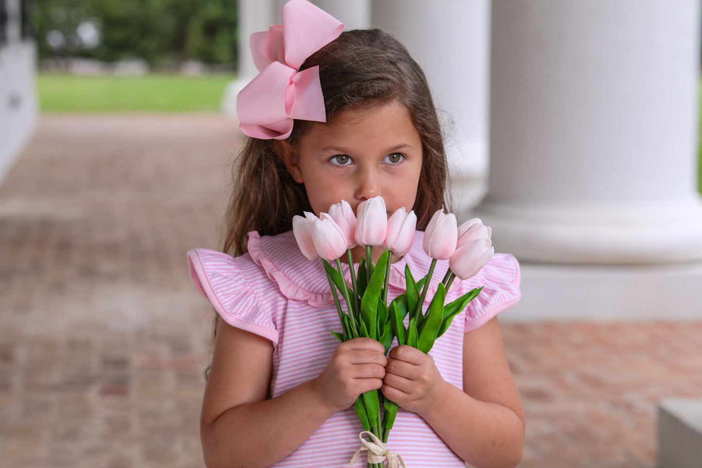 Light Pink Stripe Camilla Dress