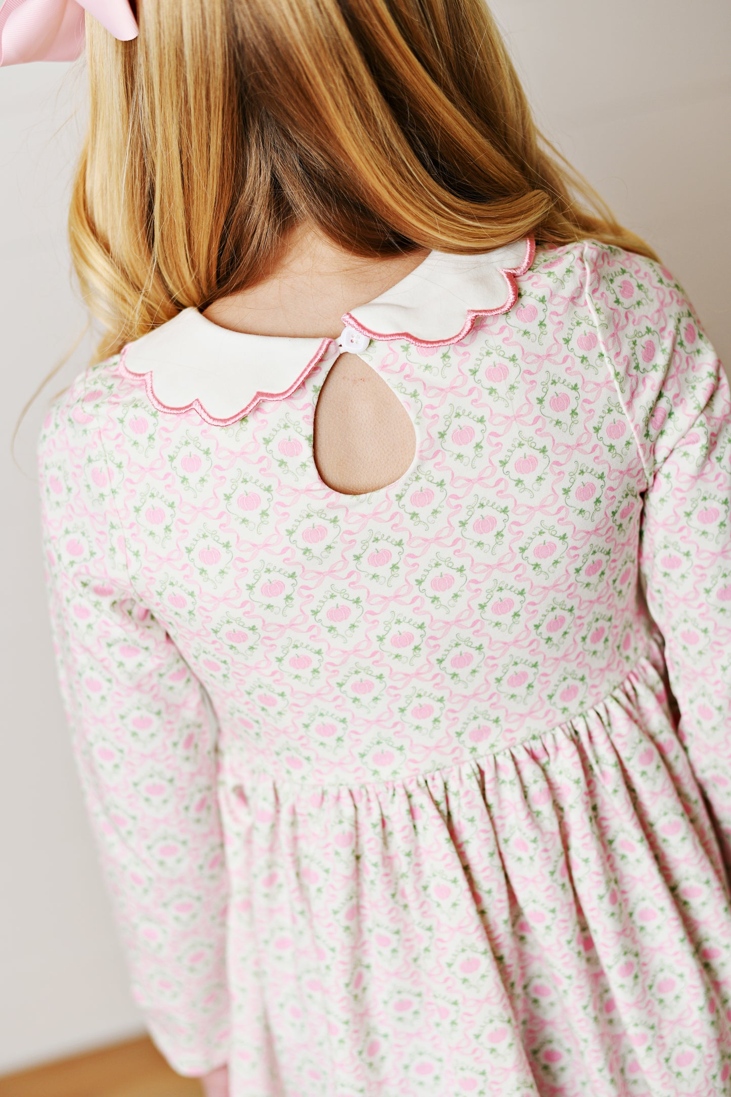 Trellis Pumpkin Twirl Dress