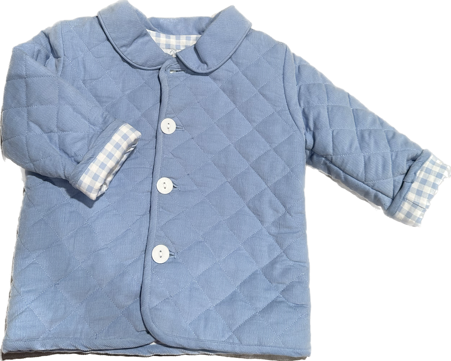 Lt Blue Plaid Coat