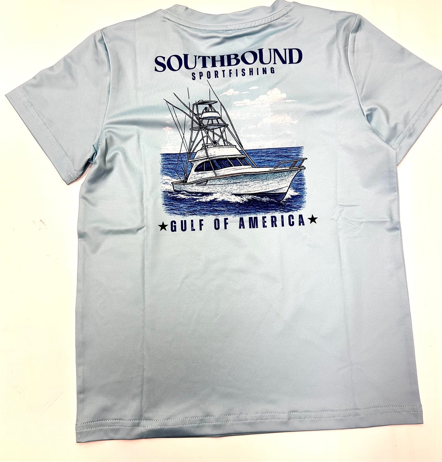 America Fishing Boat Perf Tee