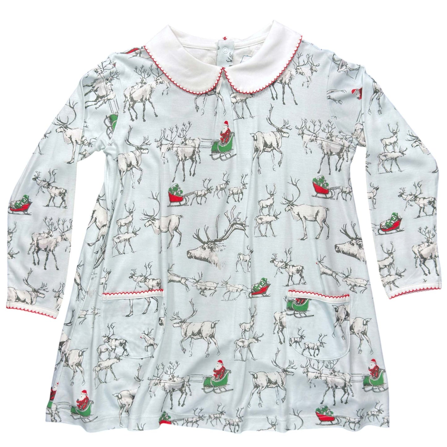 Reindeer Twirling Pocket Dress
