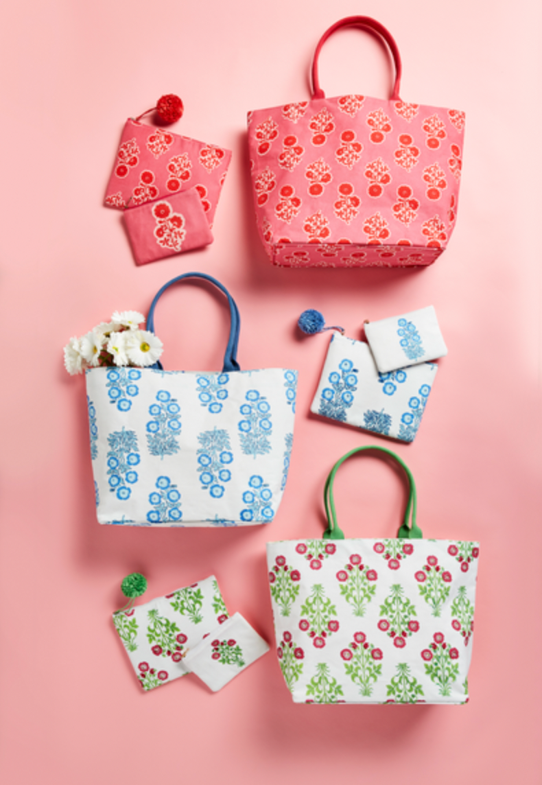 Pink Block Tote