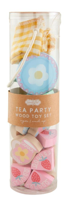 Wood Tea Party Set