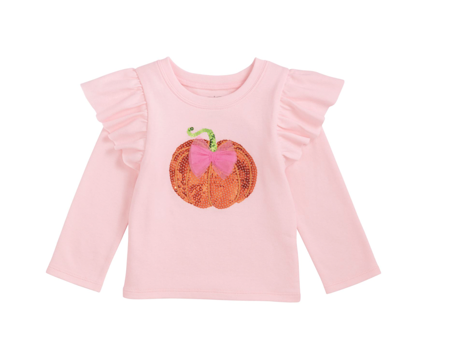 Pink Sparkle Pumpkin Tee