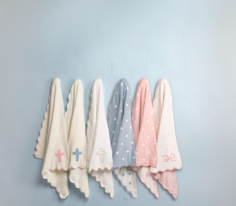 Blue Cross Chenille Blanket