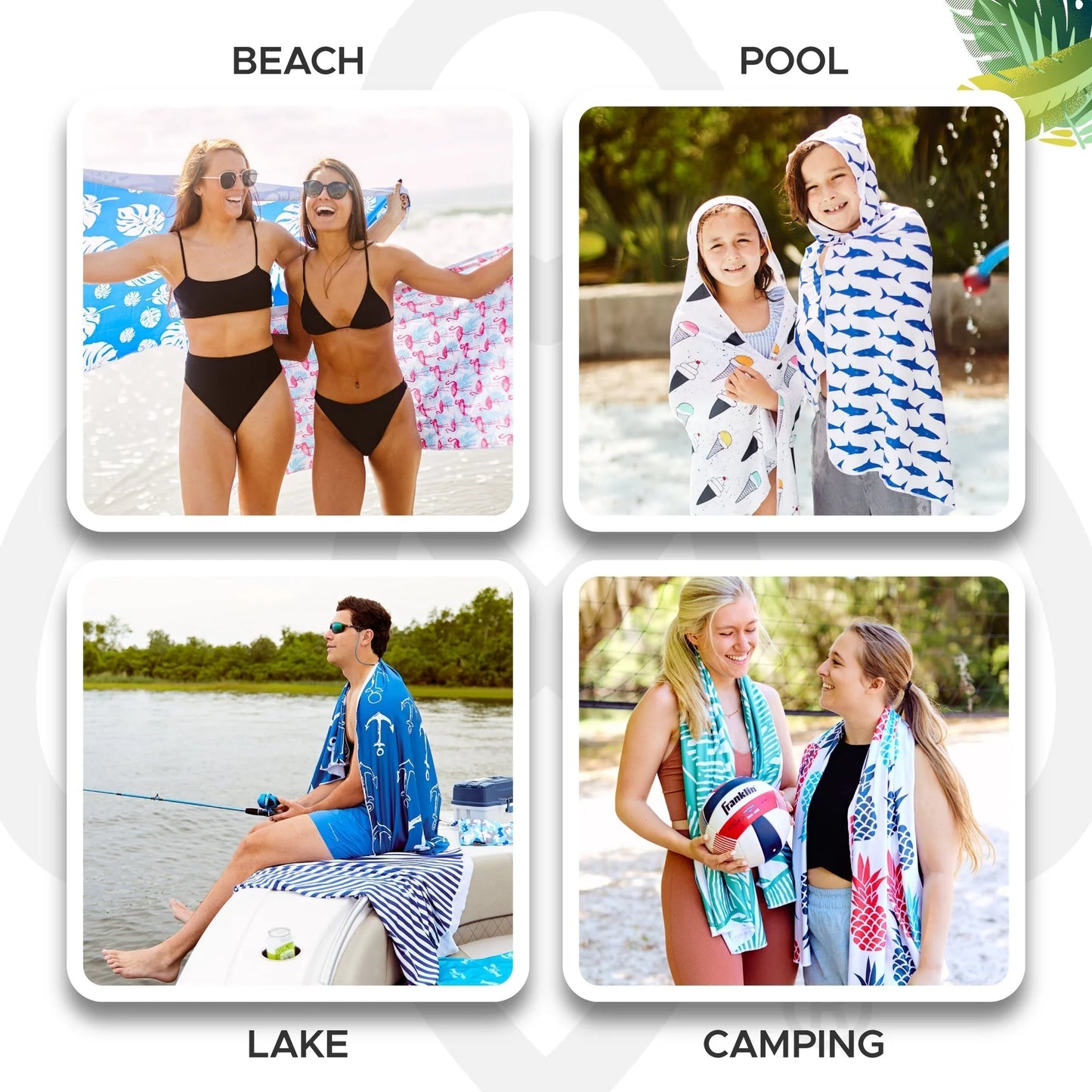 Sup Kids UPF 50+ Sunscreen Hood Towel