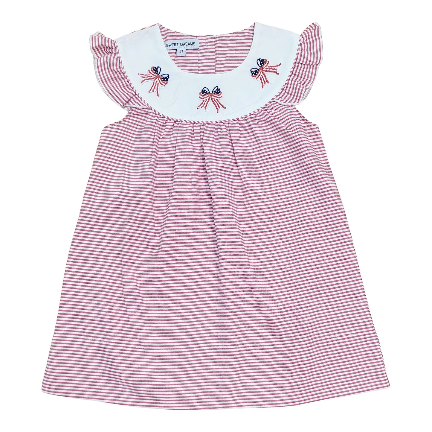 Patriotic Bows Emb Dress