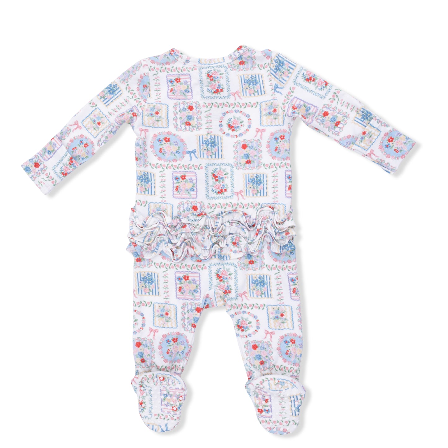 Julep's Floral Patch 2Way Ruffle Footie