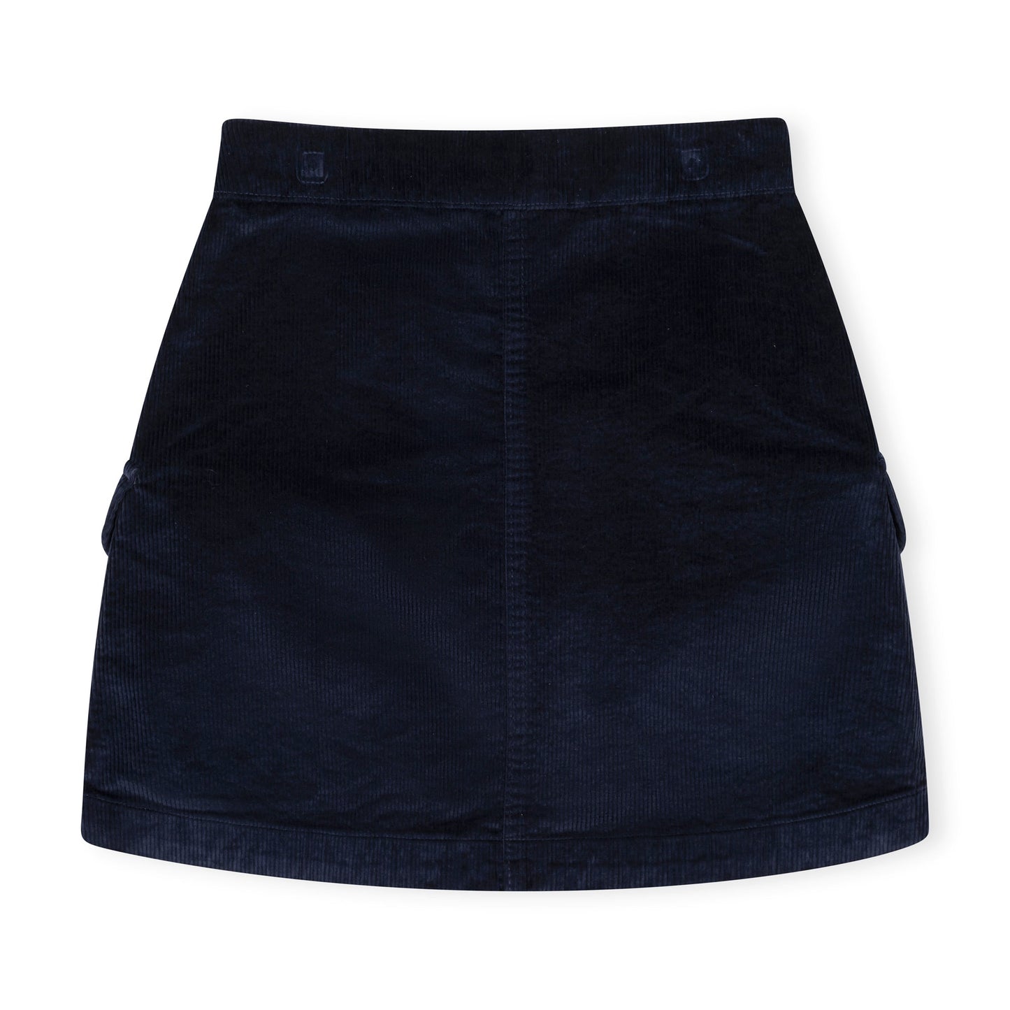 Navy Organic Cord Skirt