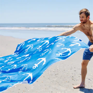Black & White Palm UPF 50+ Sunscreen XL Towel