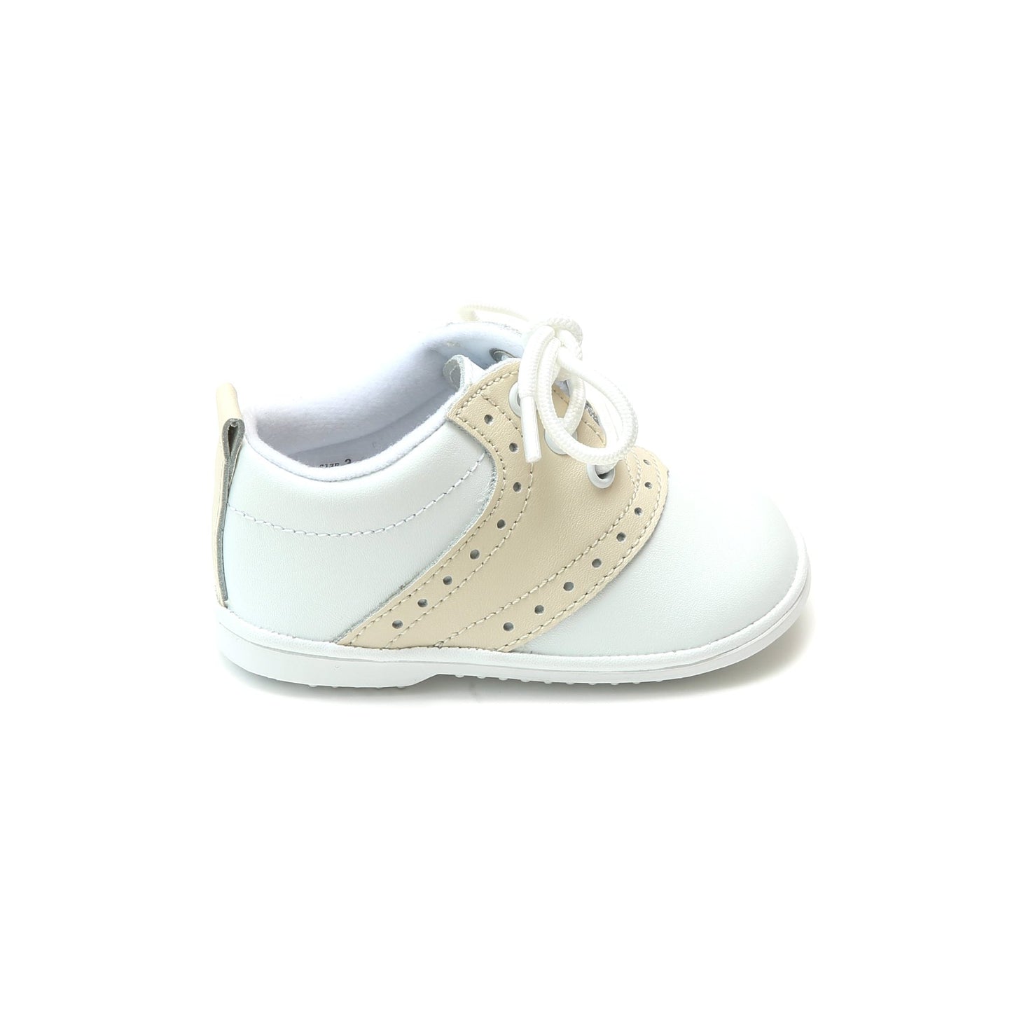 Austin Wht & Beige Baby Saddle Oxford