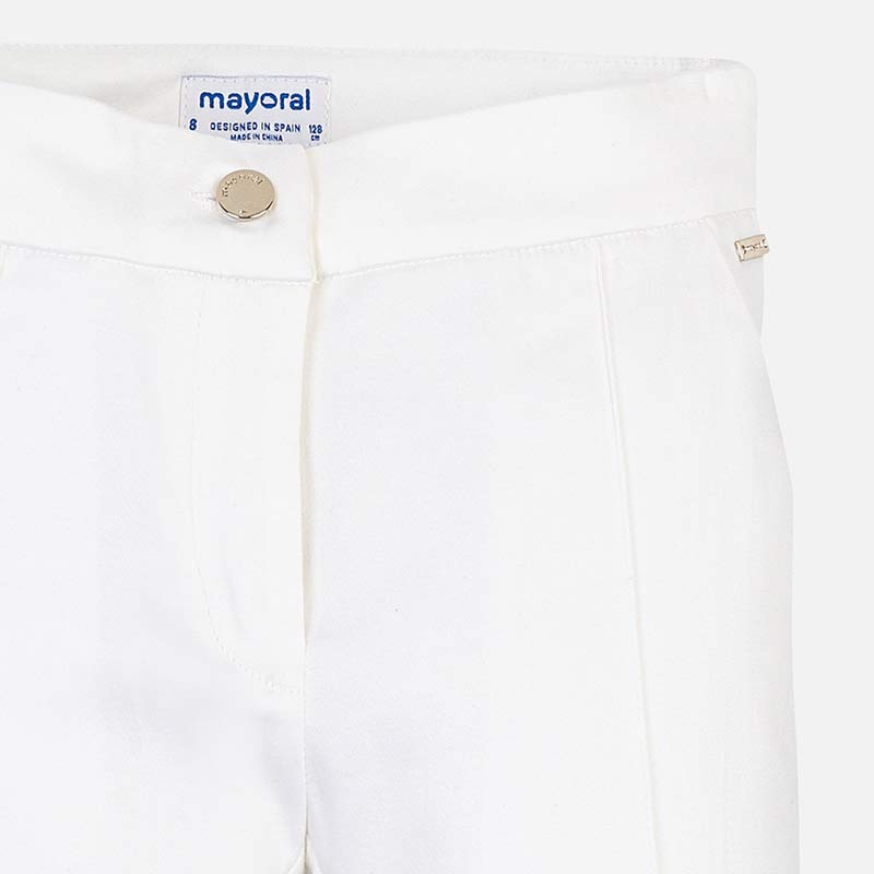 White Satin Trousers