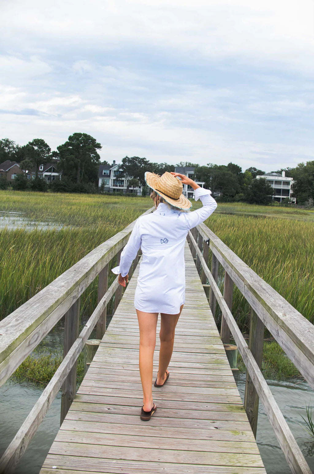 Founders Fishing White Coverup