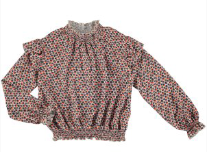 Orange Gauze Blouse