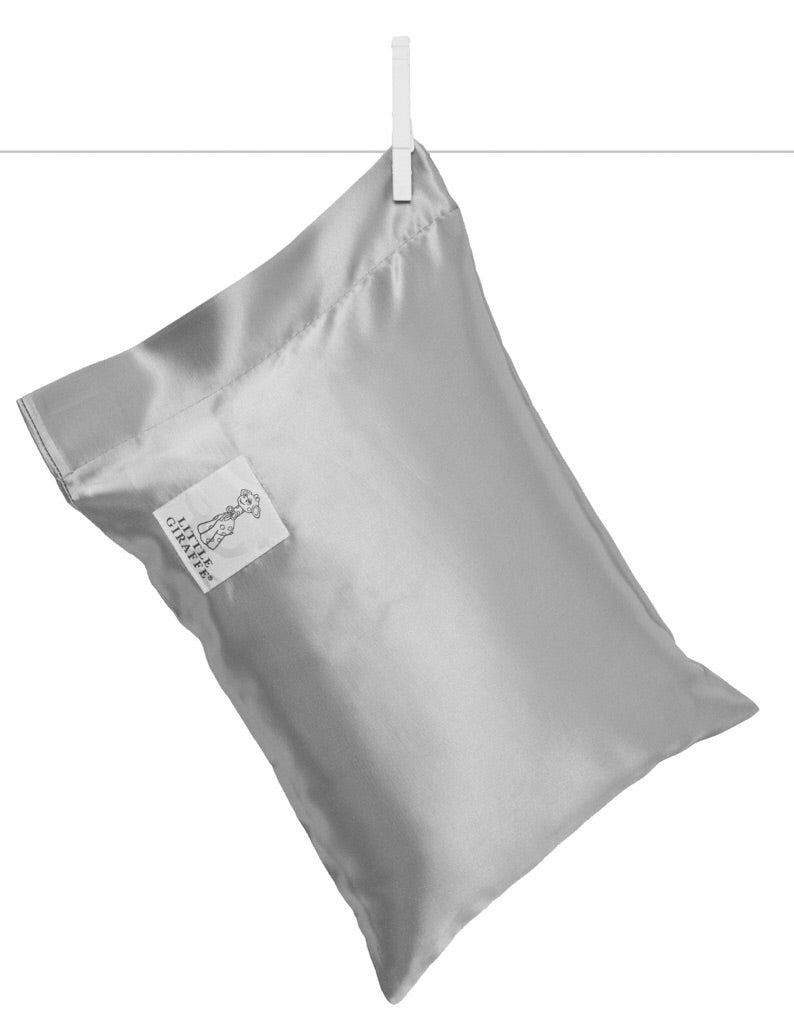 Silver Little Giraffe Satin Nap Pillow