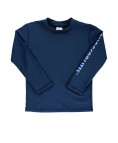 Navy Logo Sleeve Rashguard