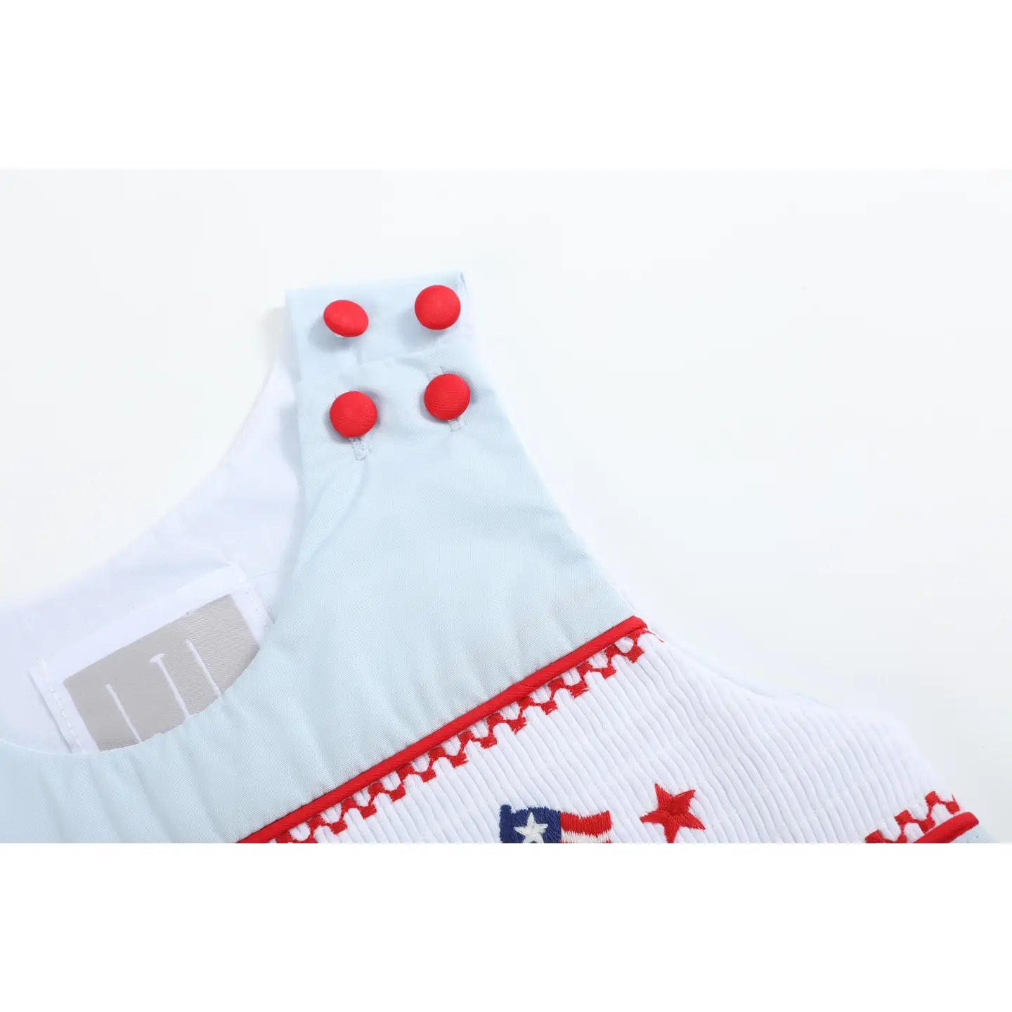 Light Blue USA Flag Smock