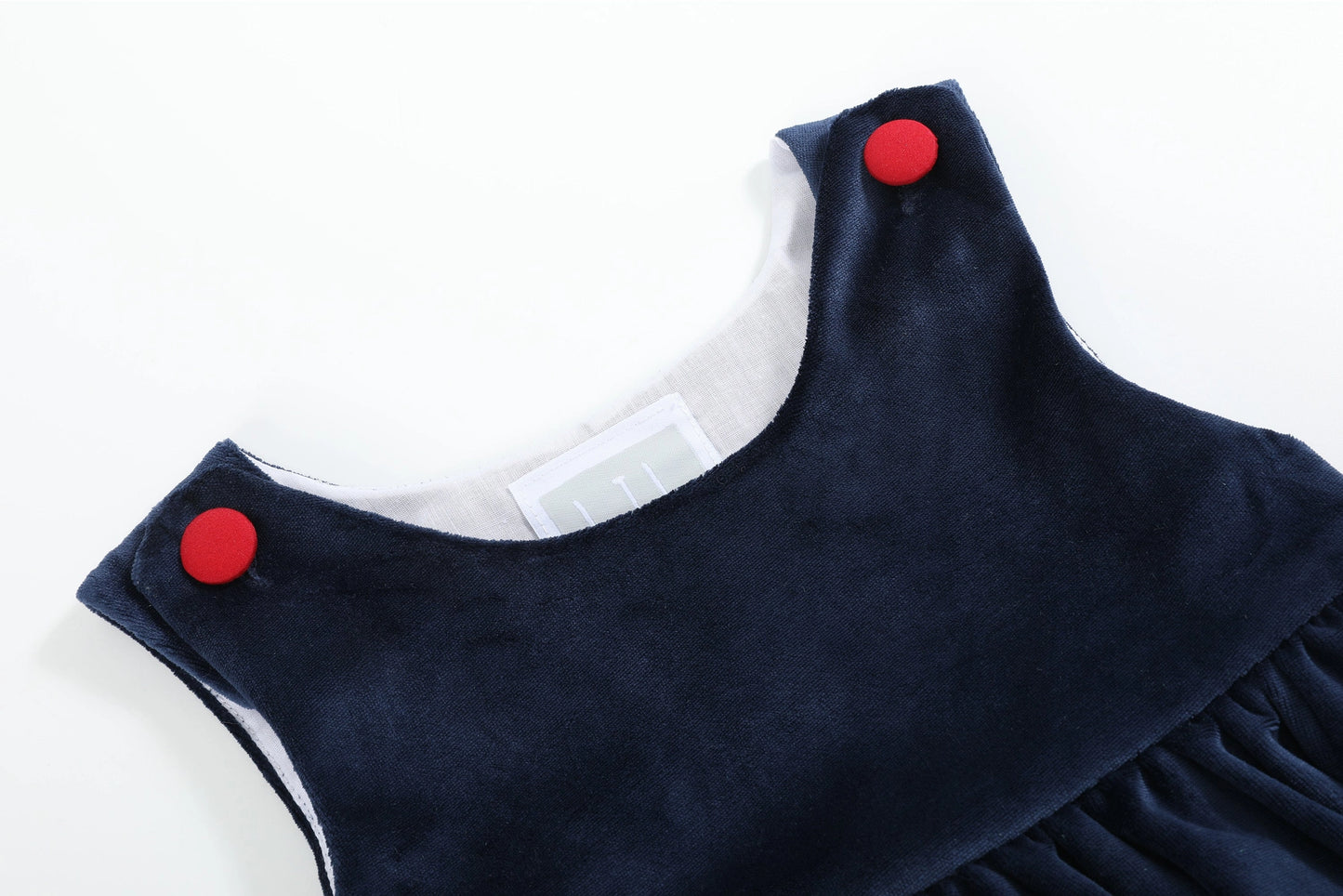 Blue Velour Santa  Jumper Dress