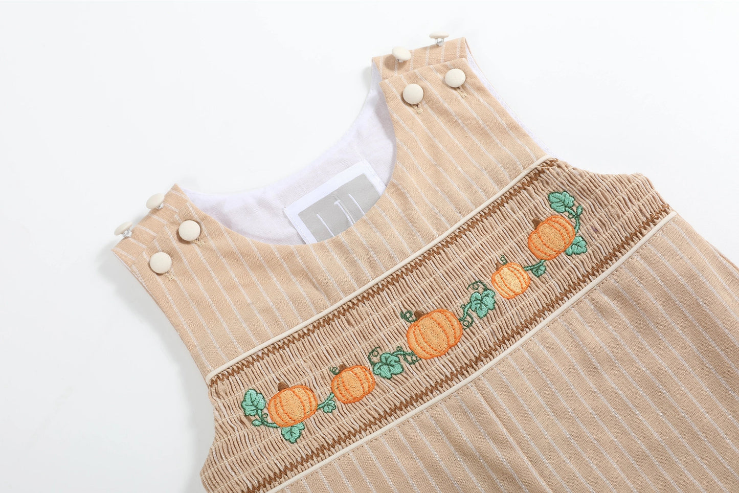 Light Blue Pumpkin Pinstripe Longalls