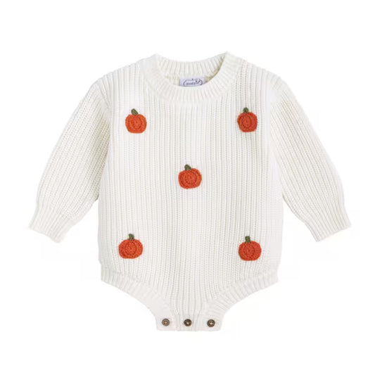 Ivory Pumpkin Sweater Bubble