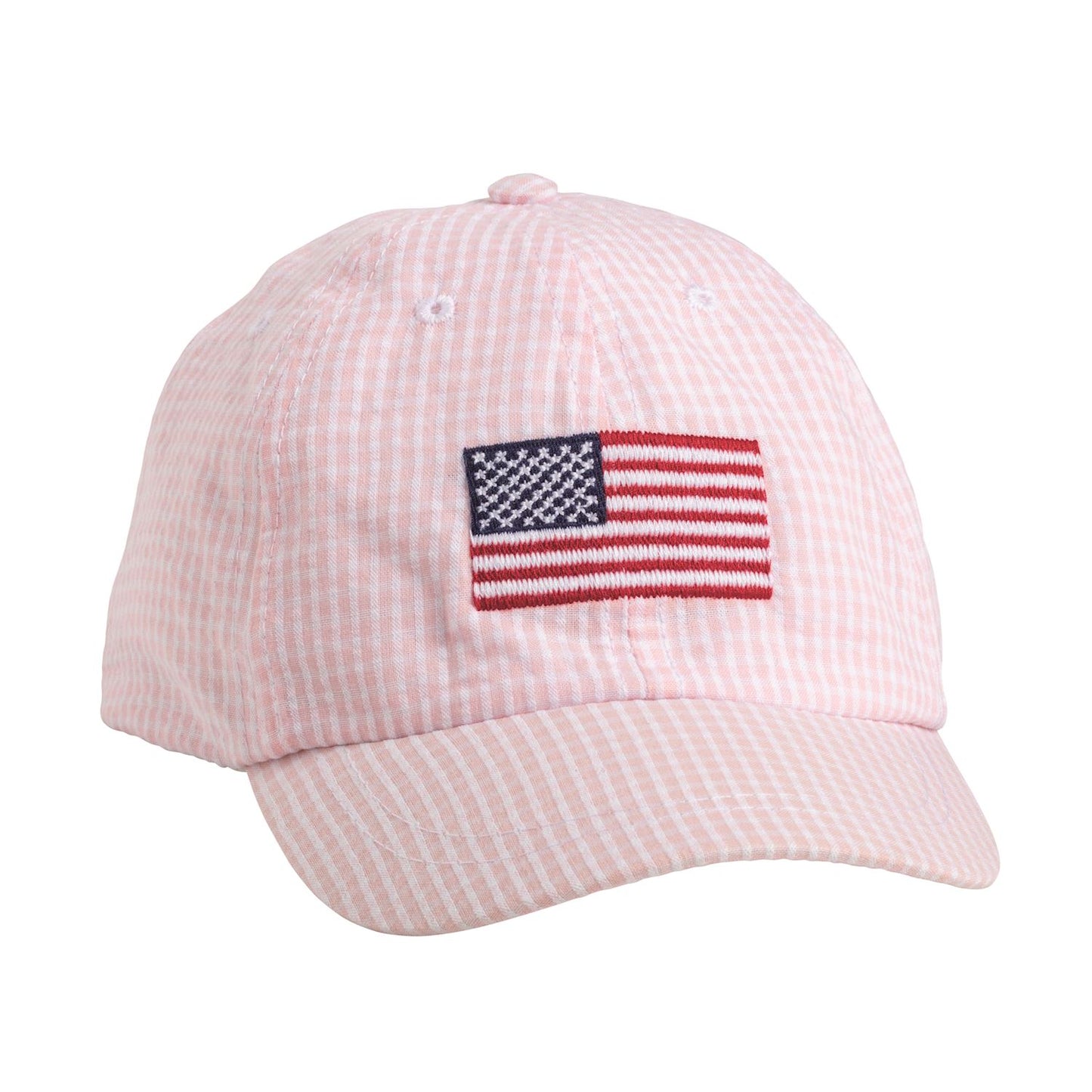 Pink American Flag Emb. Hat