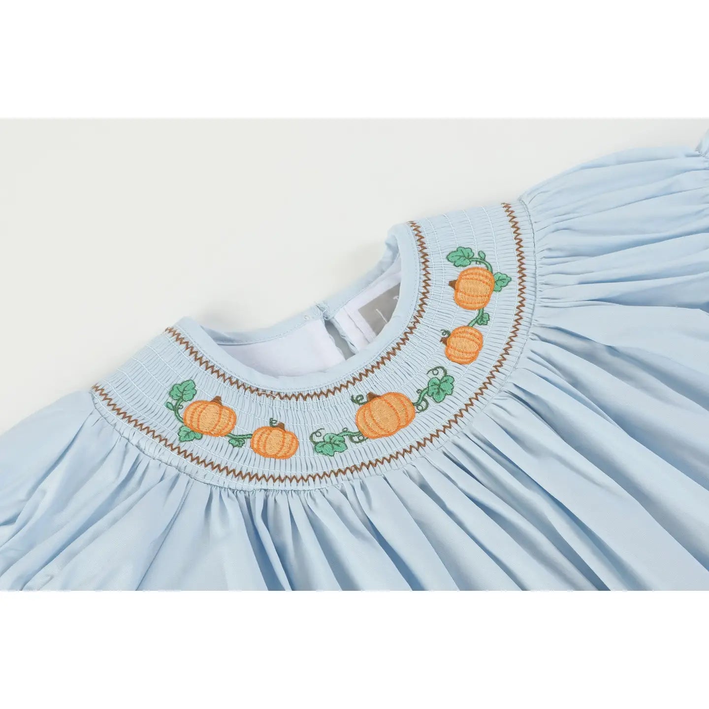 Blue Pumpkin Gingham Smock Dress