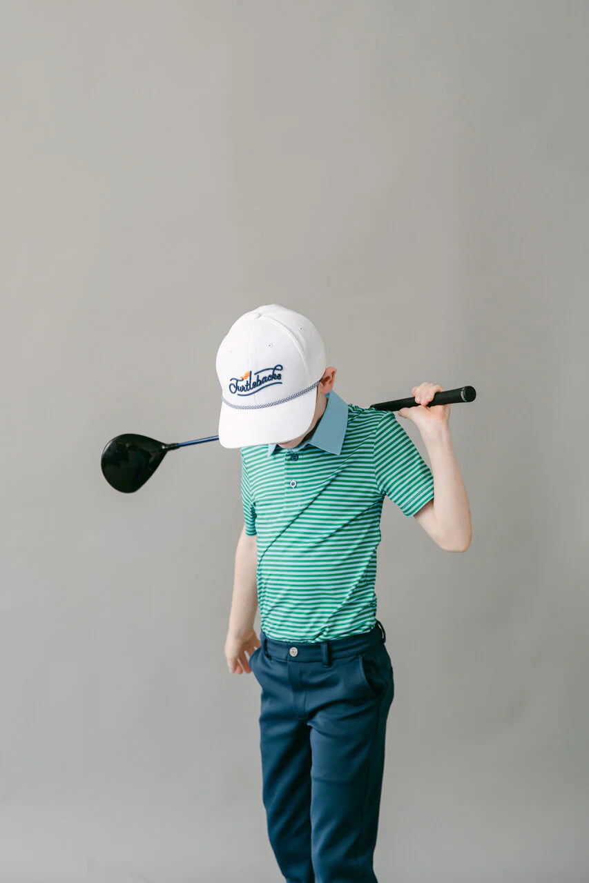 Fairway Green Stripe Polo