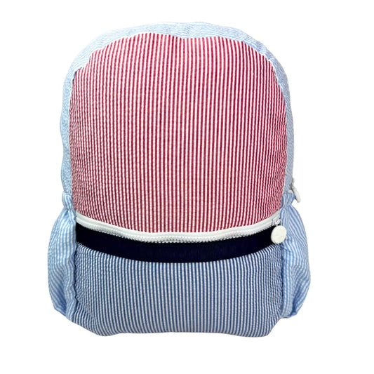 Yankee Doodle Medium Seersucker Backpack