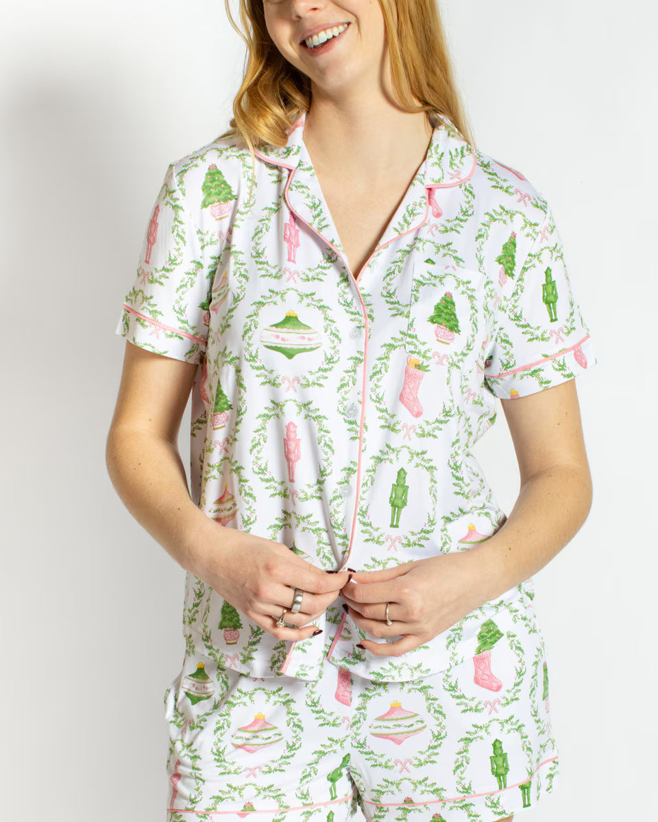 Nutcracker Trellis Sleep Shirt/Pant