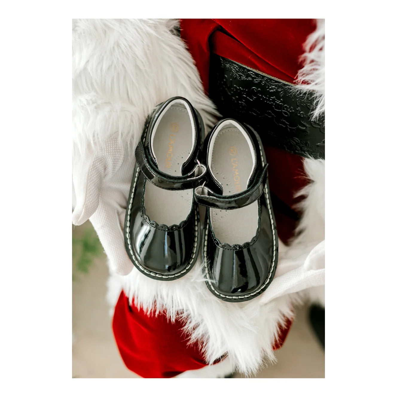 Blk Patent Caitlin Scalloped Mary Jane