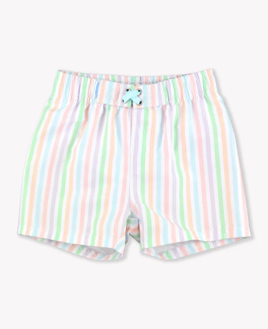 Pale Rainbow Stripe Trunks