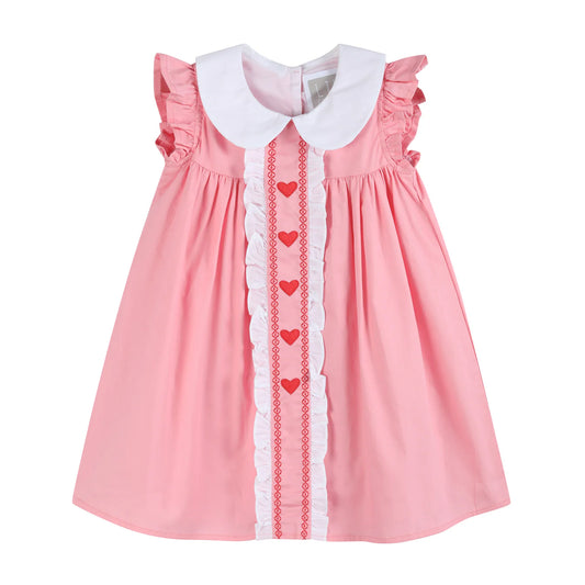 Pink & Red Heart Dress