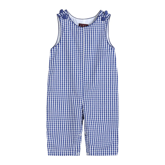 Blue Gingham Overalls