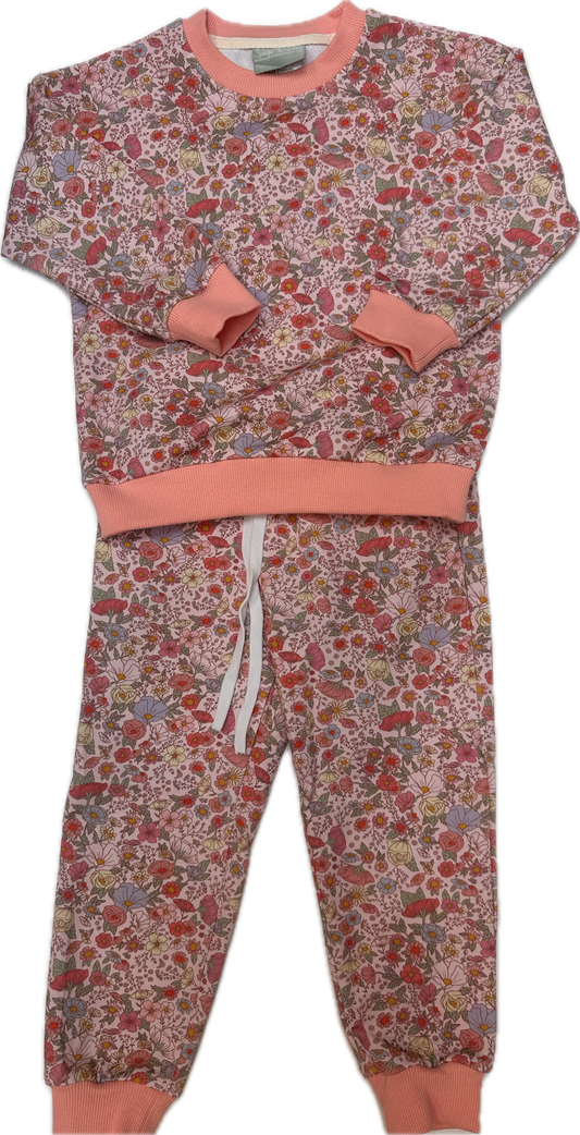 Persimmon Floral Jogger Set
