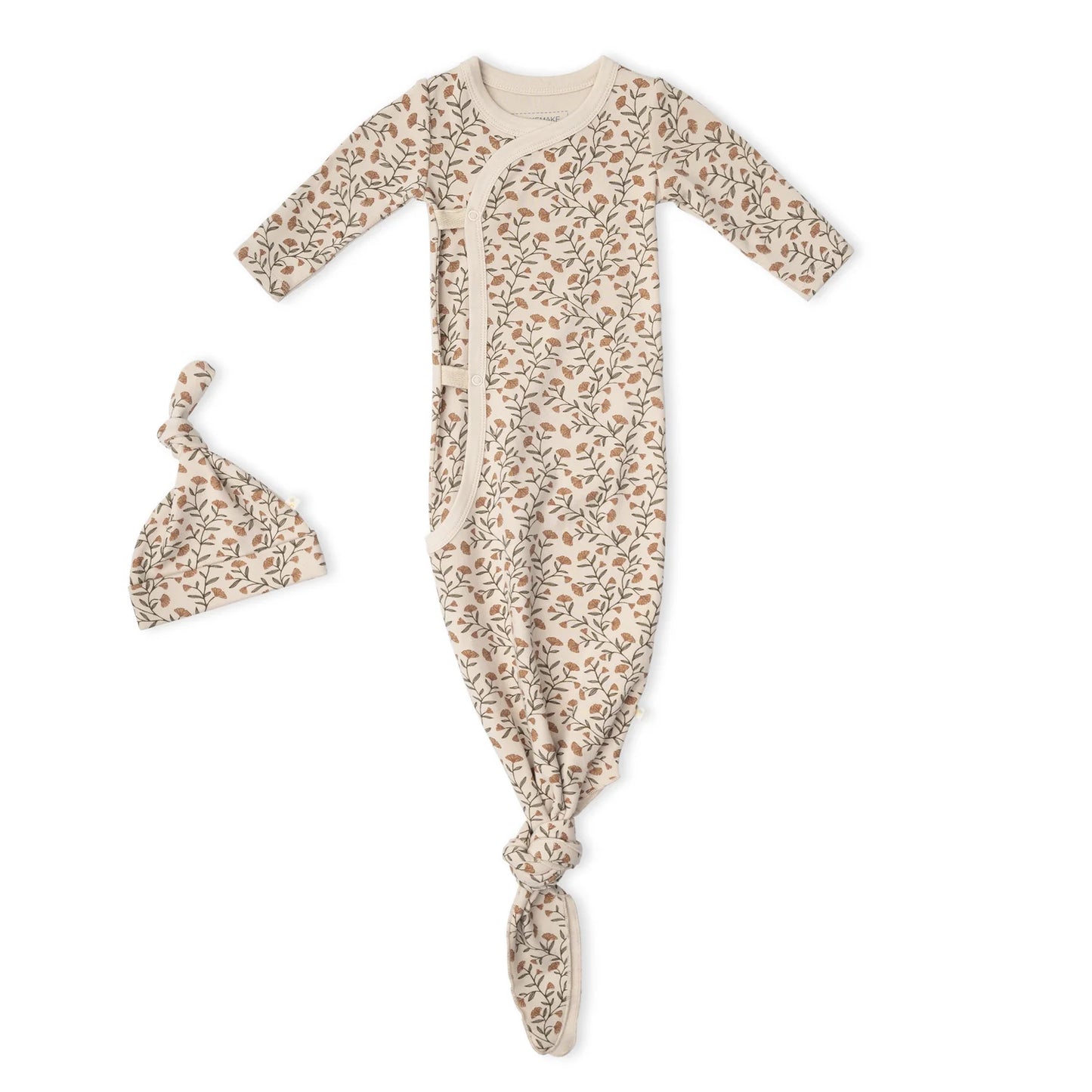 Rustbloom Organic Kimono Knot Gown