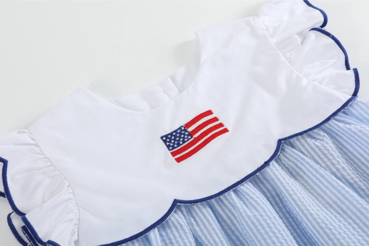 USA Flag Seersucker Dress