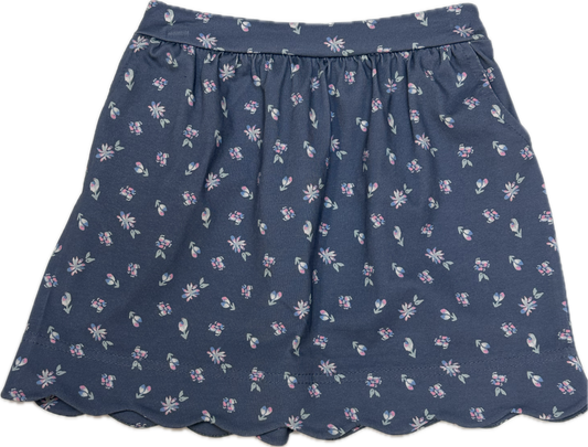Dusty Blue Floral Skort