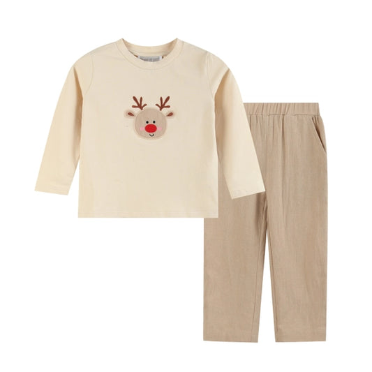 Reindeer Light Brown Pant Set