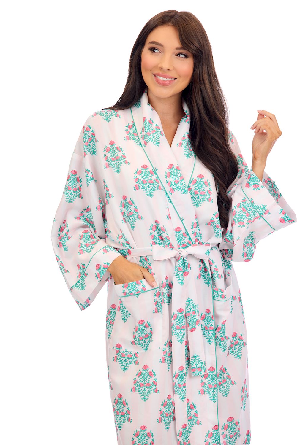 Dahlia Block Robe