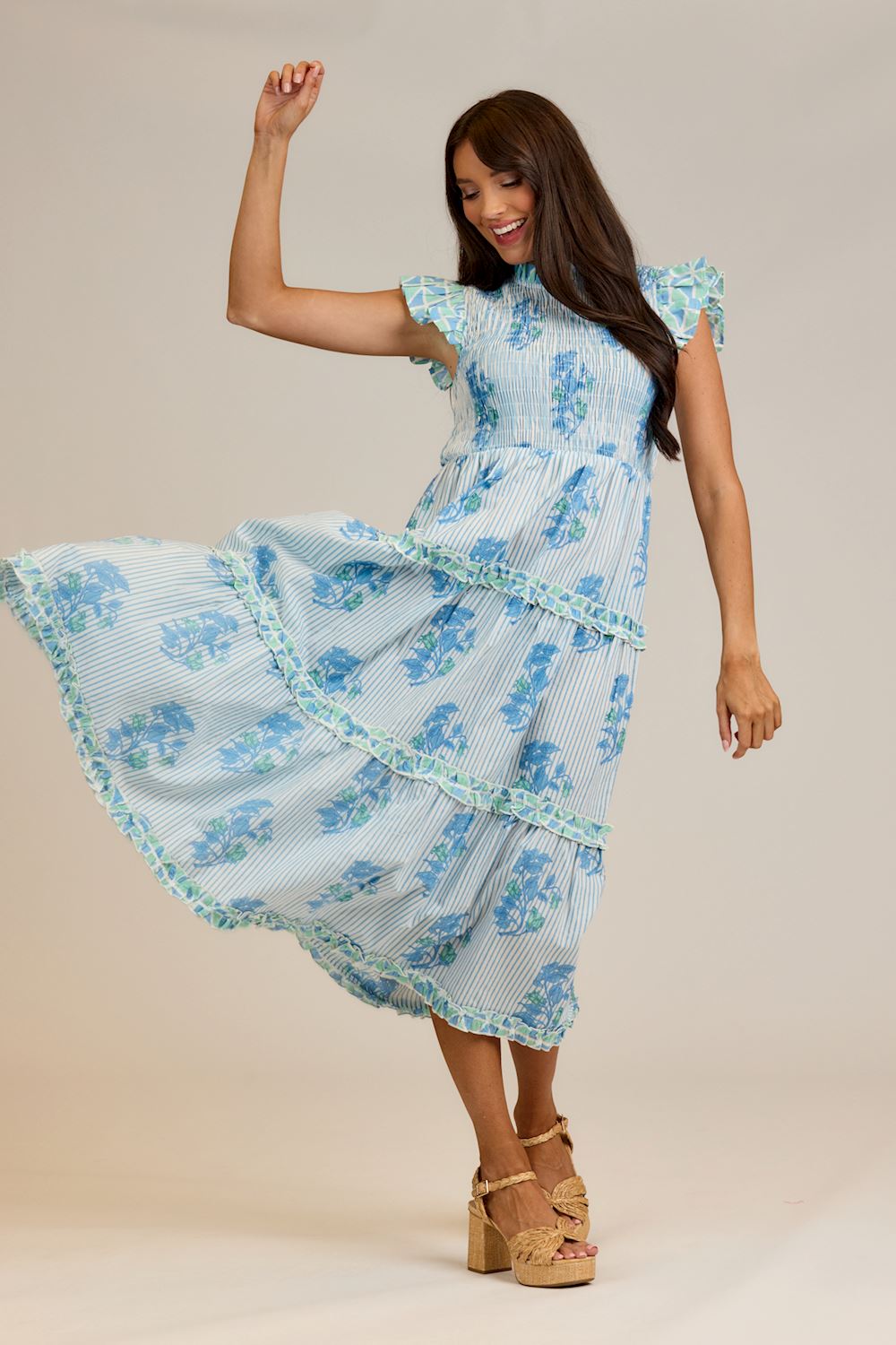 Perin Smock Midi Dress
