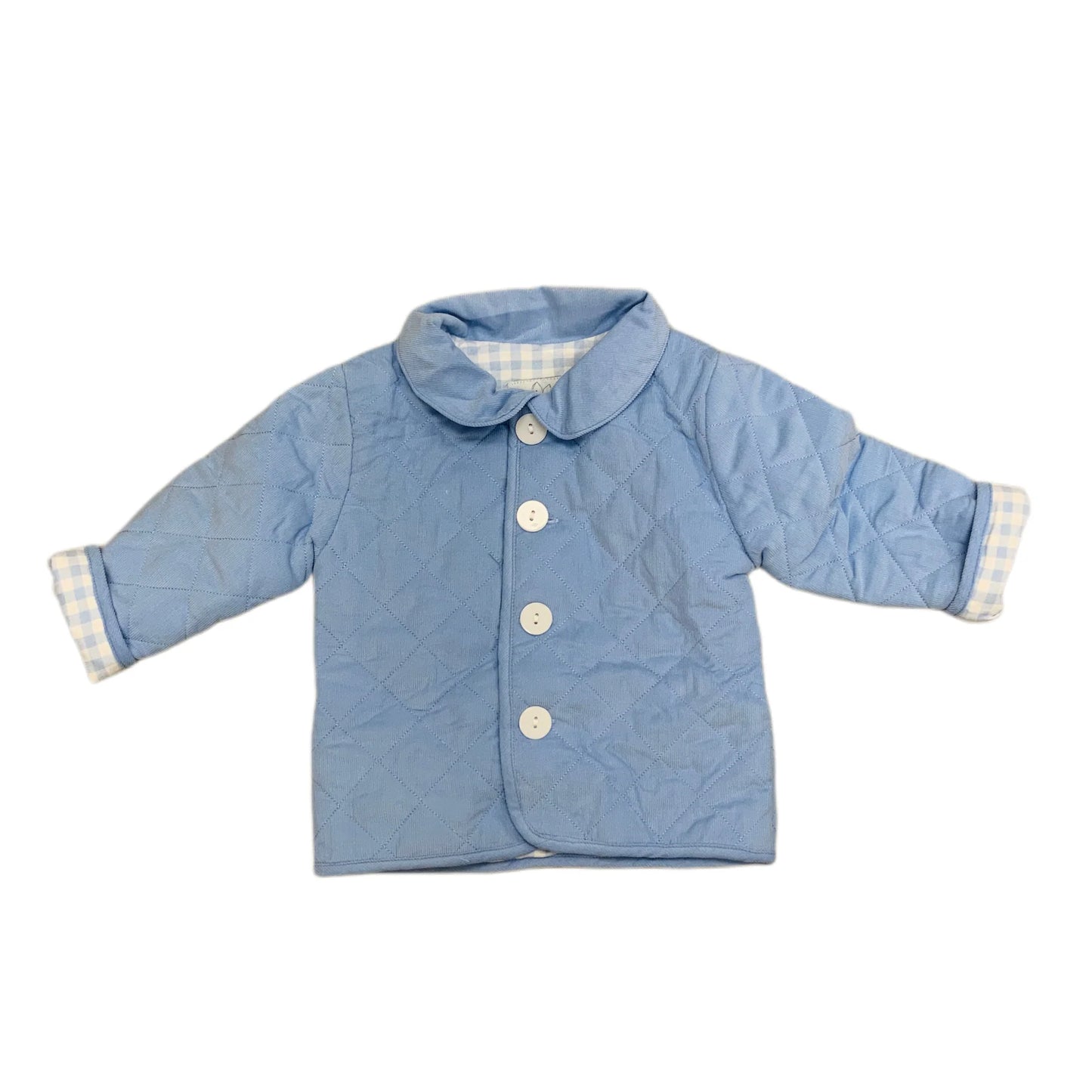 Lt Blue Plaid Coat