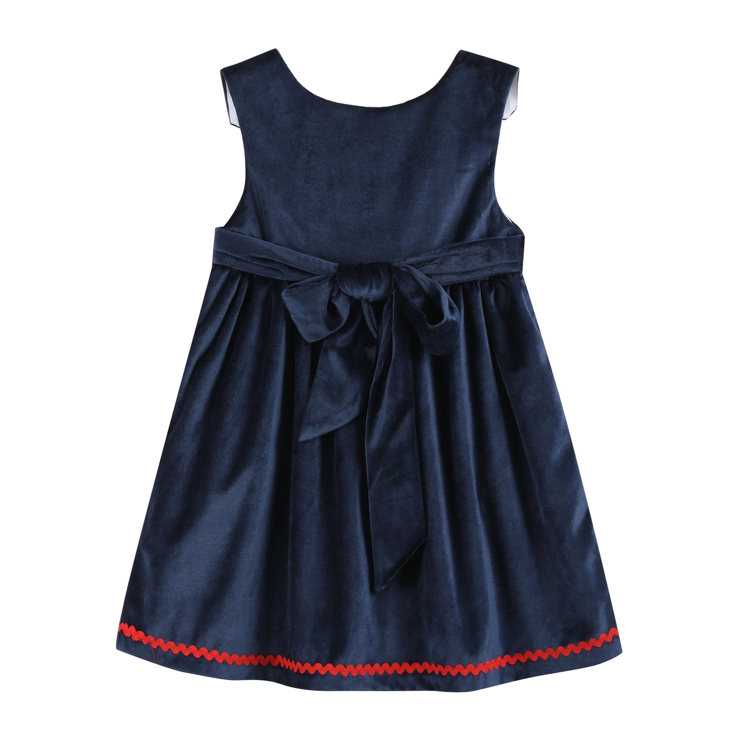 Blue Velour Santa  Jumper Dress