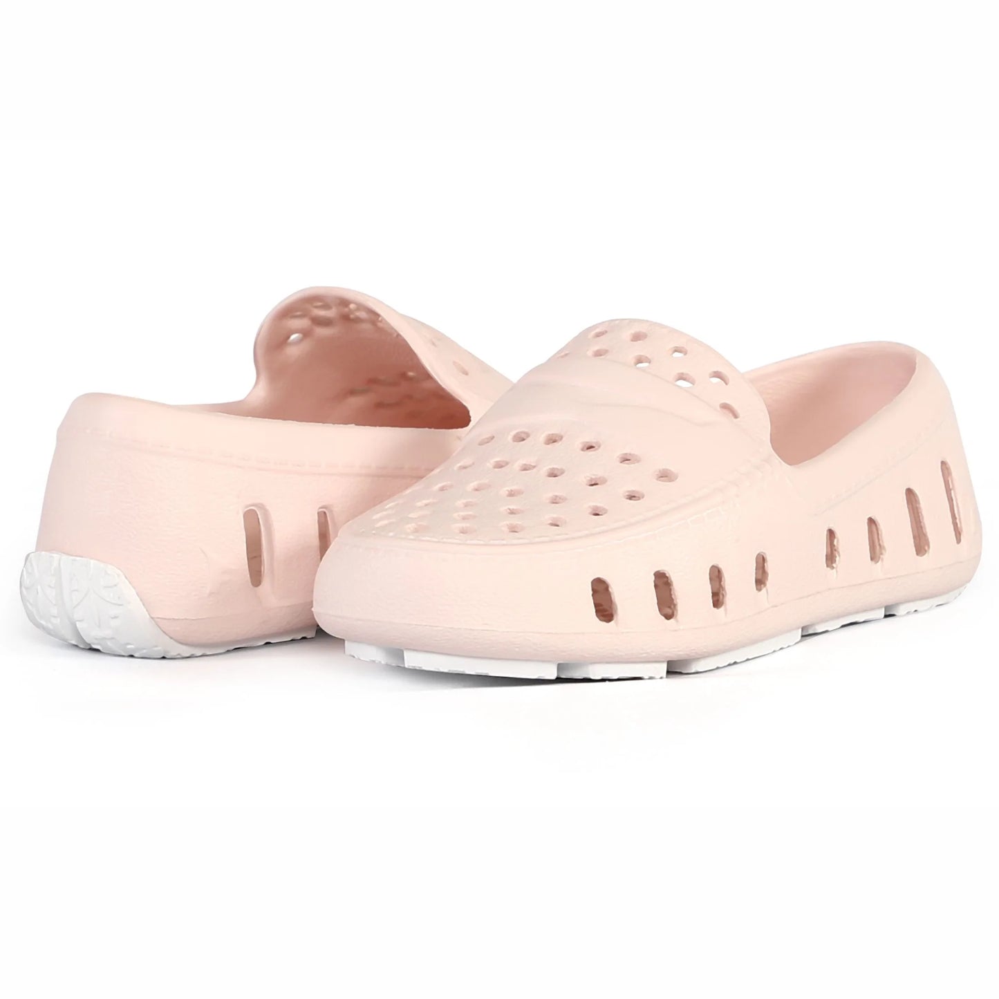 Baby Anchor Pink & White Floafer
