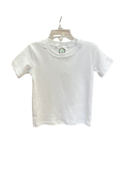 Boys Blank S/S White Tee