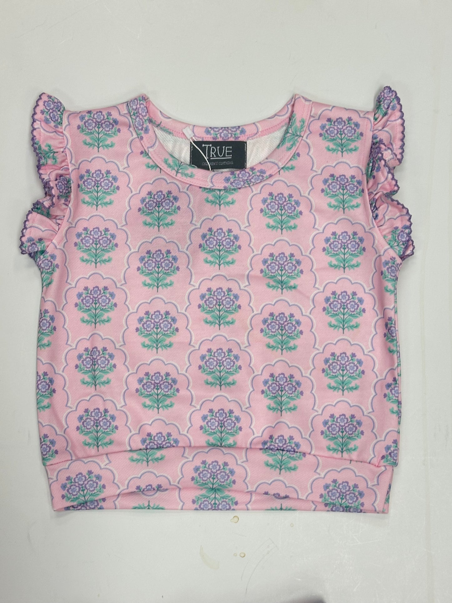 Purple Floral Terry Set