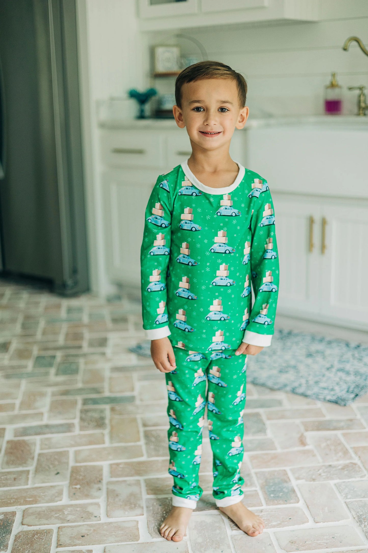 Blue Car Buttflap PJs